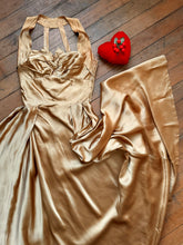 Load image into Gallery viewer, vintage 1950s gold gown {m}