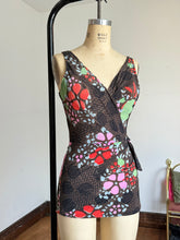 Load image into Gallery viewer, vintage 1960s floral swimsuit {xs-m}