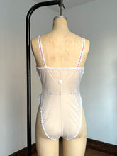 Load image into Gallery viewer, vintage 1980s little hearts bodysuit teddy lingerie {xs/s}