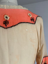 Load image into Gallery viewer, AS-IS vintage 1910s 20s silk sheer blouse {s/m}