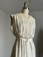 Load image into Gallery viewer, antique Edwardian silk white gown {xs}