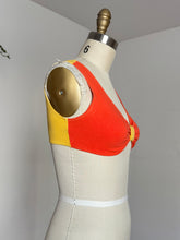 Load image into Gallery viewer, vintage 1990s color block bralette top {xs}