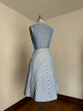 Load image into Gallery viewer, vintage 1950s striped dress {xs}