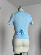 Load image into Gallery viewer, vintage 1970s fuzzy wrap sweater top {m}