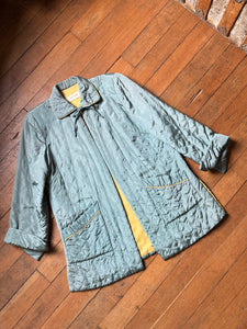 vintage 1950 Textron quilted bed jacket {L}