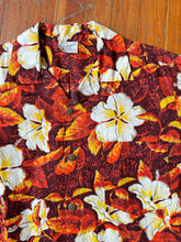 Load image into Gallery viewer, vintage 1950s Alfred Shaheen sarong dress &amp; men’s shirt set