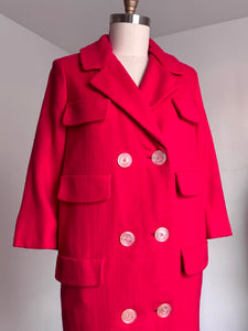 vintage 1950s Dan Millstein pink coat {m}