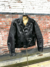 Load image into Gallery viewer, vintage 1950s Excelled horsehide biker jacket