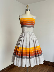 vintage 1960s linen sun dress set with shawl {xxs}