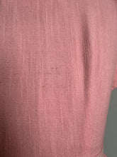 Load image into Gallery viewer, vintage 1940s pink linen blouse {xs}