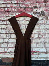 Load image into Gallery viewer, vintage 1940s brown wool overalls {xxs} JUNIORS