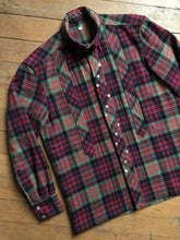 Load image into Gallery viewer, vintage 1950s unique wool plaid jacket shirt