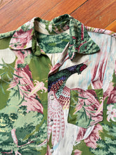 Load image into Gallery viewer, vintage 1940s 50s novelty bird of paradise rayon shirt