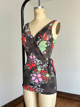 Load image into Gallery viewer, vintage 1960s floral swimsuit {xs-m}