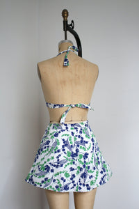 vintage 1940s floral bikini set {s}
