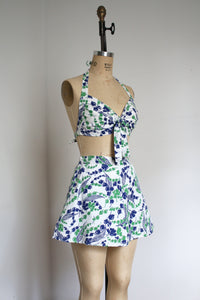 vintage 1940s floral bikini set {s}