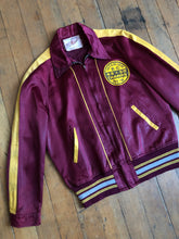 Load image into Gallery viewer, vintage 1940s two tone Hockey letterman satin jacket