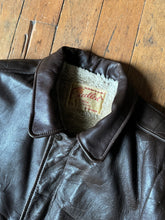 Load image into Gallery viewer, vintage 1950s 60s Excelled leather bomber jacket
