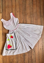 Load image into Gallery viewer, vintage 1950s jumpsuit dress {xs}