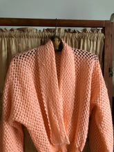 Load image into Gallery viewer, vintage 1950s pink cardigan sweater {xs-m}