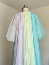 Load image into Gallery viewer, vintage 1960s colorful peignoir lingerie set {L}