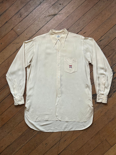 vintage 1930s silk dress shirt