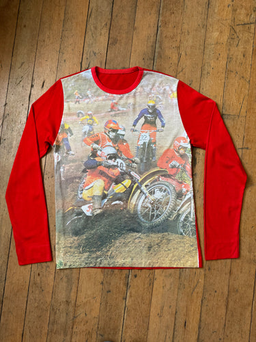 vintage 1970s dirt bike long sleeve shirt