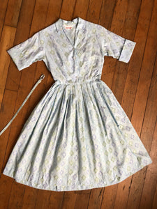 vintage 1950s shirtwaist dress {xs}