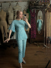 Load image into Gallery viewer, vintage 1960s lace pant set {xs}