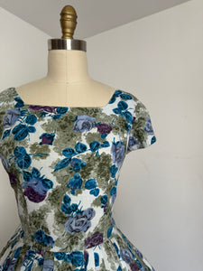 vintage 1950s floral dress {s}