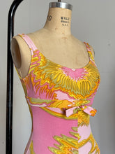 Load image into Gallery viewer, vintage 1960s pink swimsuit {xs-s}