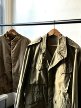 Load image into Gallery viewer, THRASHED vintage 1940s M-43 field jacket set (2pc) jacket and liner