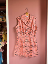 Load image into Gallery viewer, vintage 1950s pink cotton romper {M/L}