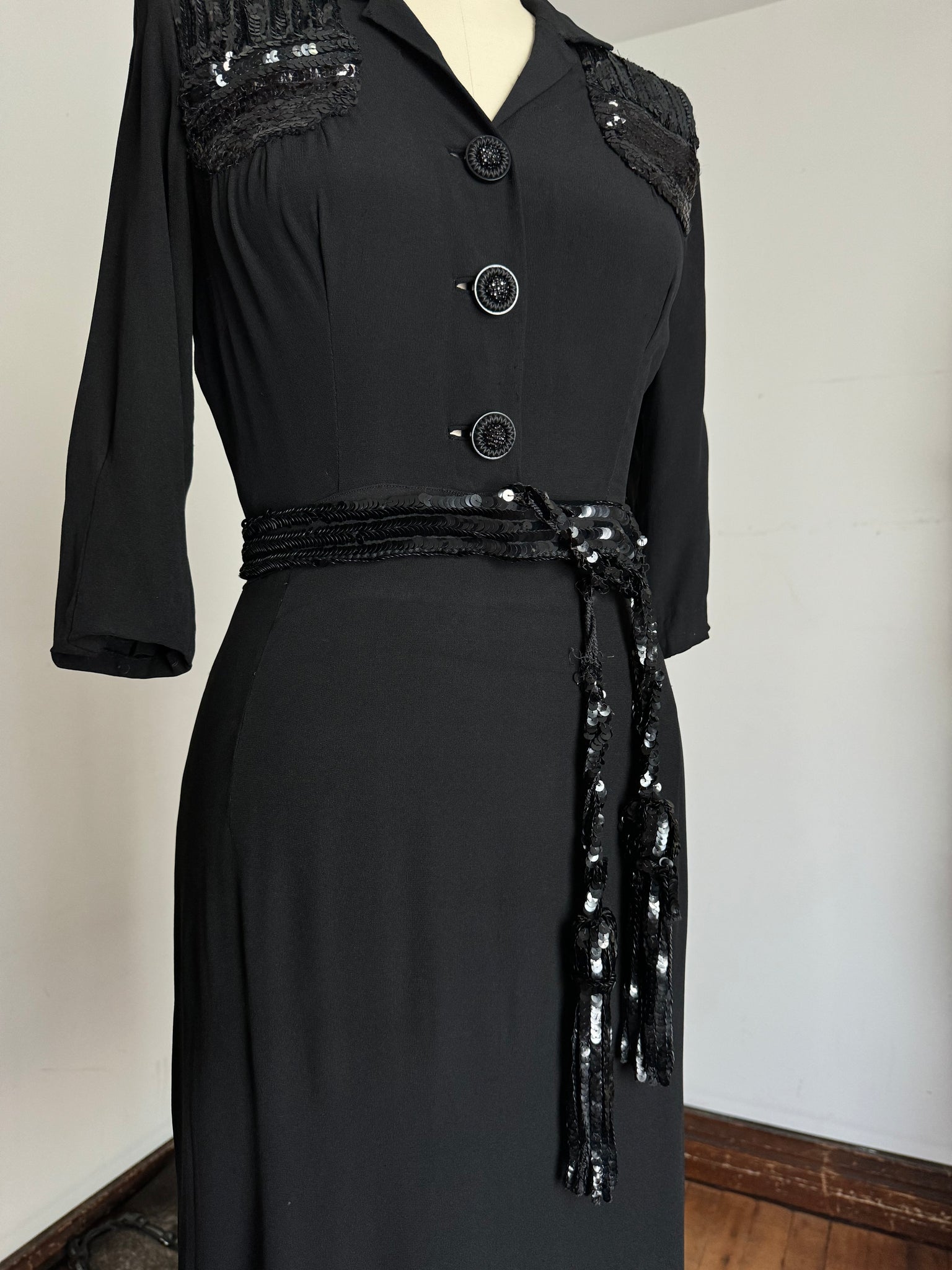 vintage 1940s sequin dress {s/m} AS-IS Trunk of Dresses vintage 1940s sequin dress {s/m} AS-IS Trunk of Dresses