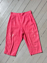 Load image into Gallery viewer, vintage 1950s homemade size zip capris {29”W}