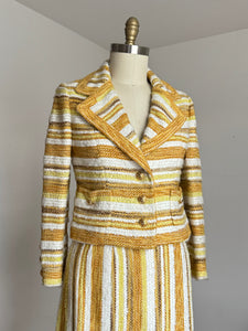 vintage 1960s tweed skirt suit {m}