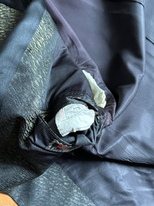 vintage 1950s shimmery satin brocade tuxedo jacket