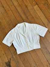 Load image into Gallery viewer, vintage 1930s cropped blouse {s/m}