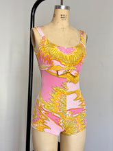 Load image into Gallery viewer, vintage 1960s pink swimsuit {xs-s}