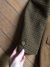 Load image into Gallery viewer, vintage 1950s Hollywood leisure jacket wool houndstooth