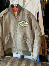 Load image into Gallery viewer, vintage 1980s does 40s flight jacket with Indiana speedway patch