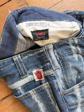 Load image into Gallery viewer, vintage 1960s GWG Kings hippie altered denim jeans 32"W
