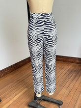 Load image into Gallery viewer, vintage 1960s zebra striped corduroy pants  {xs/s}