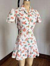 Load image into Gallery viewer, vintage 1940s floral romper playsuit {s}