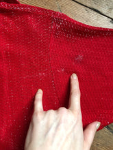 Load image into Gallery viewer, vintage 1950s red lurex shimmer shirt