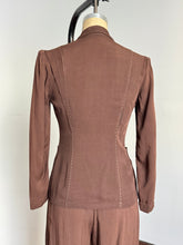 Load image into Gallery viewer, vintage 1940s leisure suit {xs} 40s pant suit slack suit