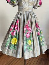 Load image into Gallery viewer, vintage 1960s John Wolf textiles floral cotton dress {s}