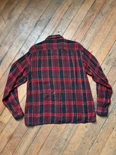 Load image into Gallery viewer, vintage 1950s plaid long sleeve shirt