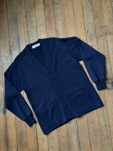 vintage 1950s 60s navy letterman sweater