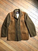 Load image into Gallery viewer, vintage 1950s Hollywood leisure jacket wool houndstooth